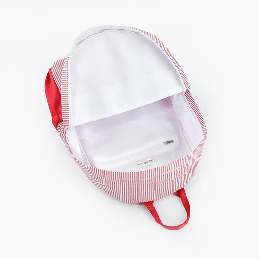 Lil' Engine Seersucker Backpack