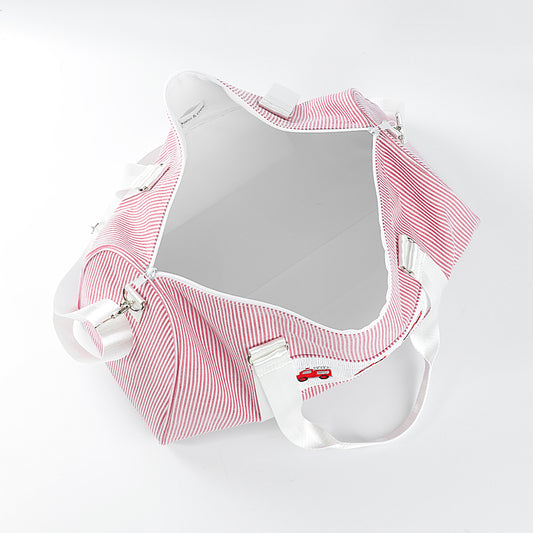 Lil' Engine Seersucker Duffel Bag