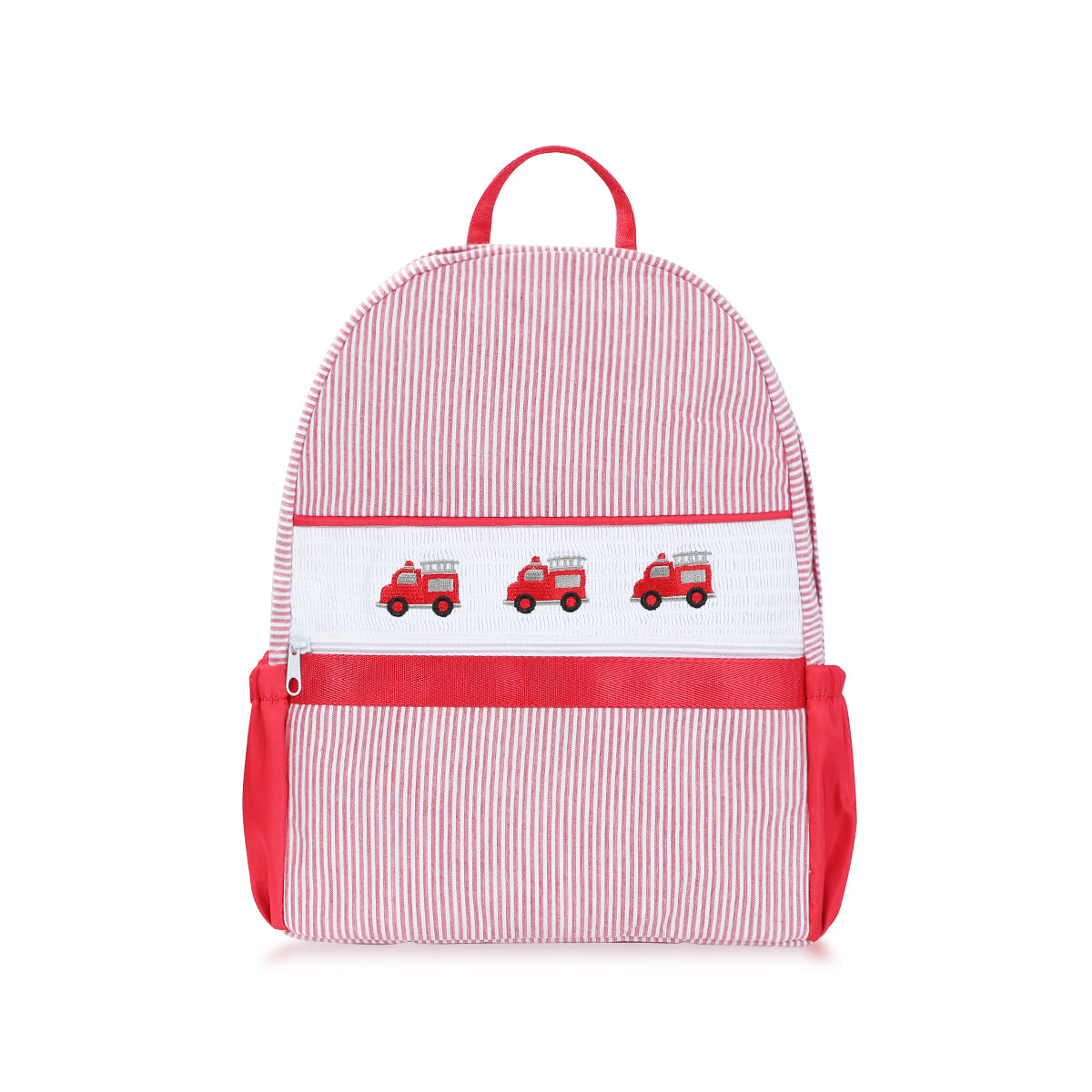 Lil' Engine Seersucker Backpack