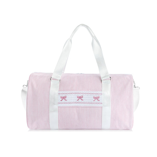 Sweet Bows Seersucker Duffel Bag