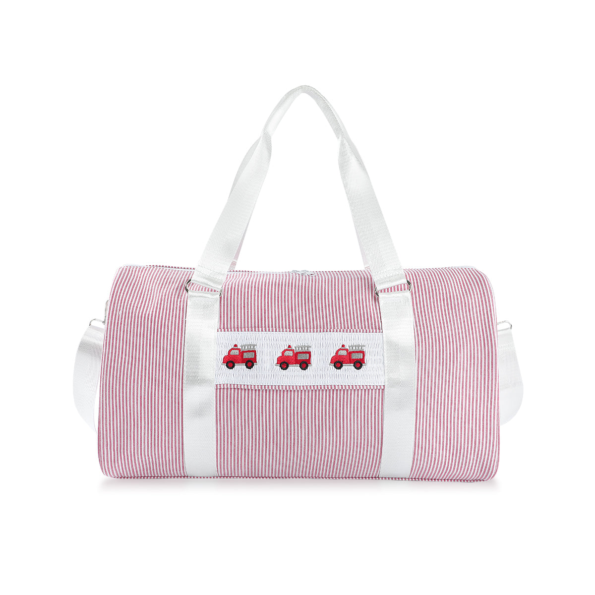 Lil' Engine Seersucker Duffel Bag