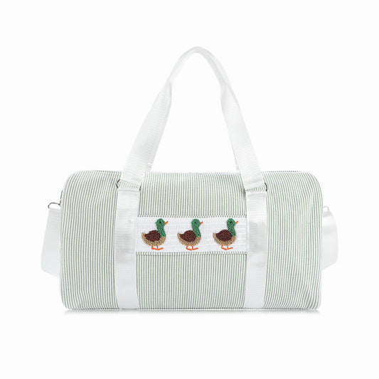 Little Ducks Seersucker Duffel Bag