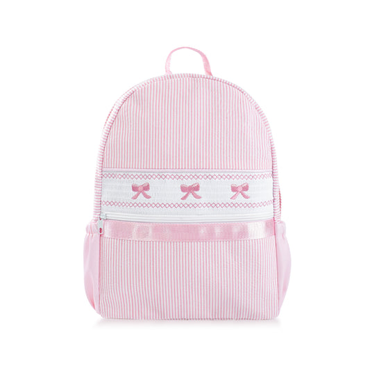 Sweet Bows Seersucker Backpack