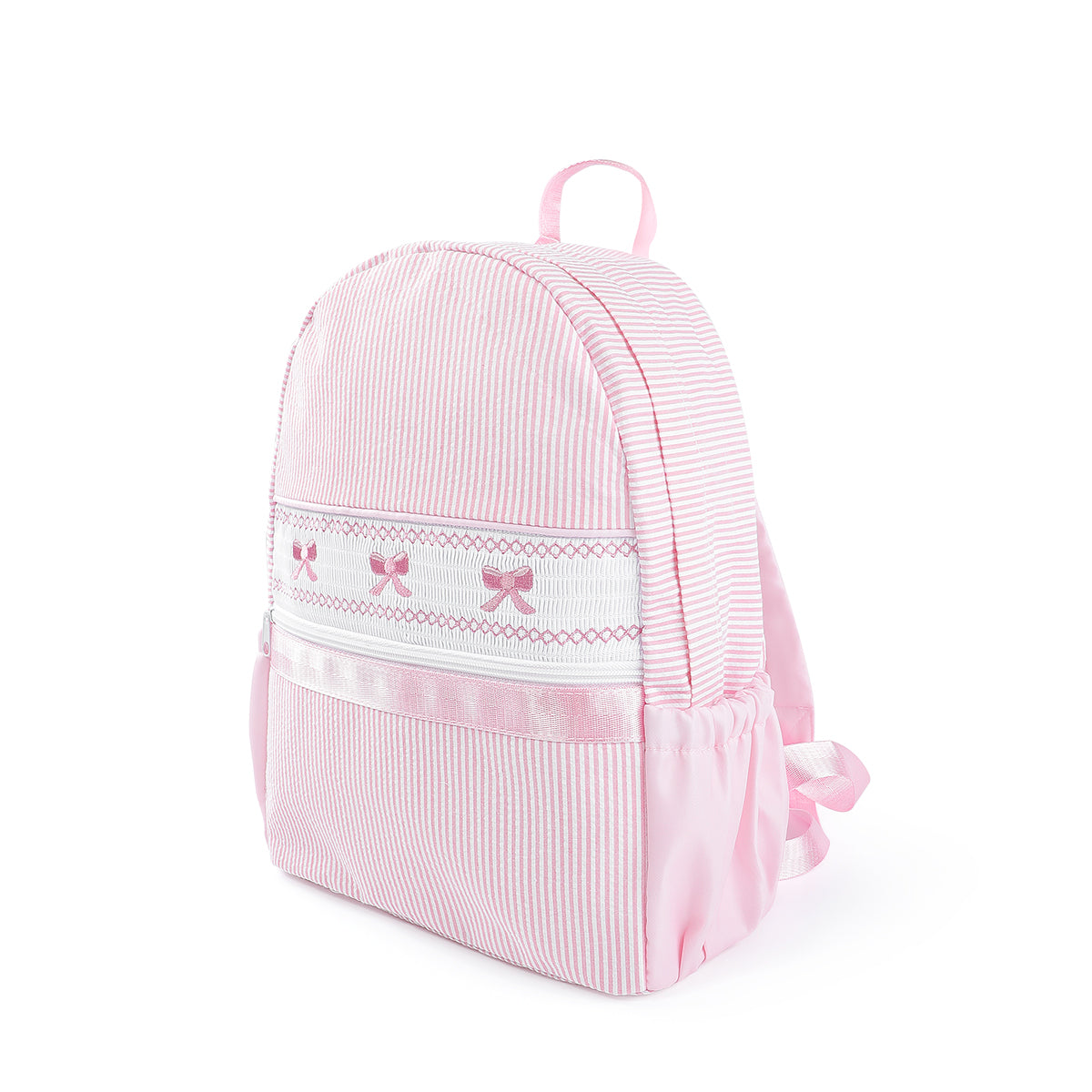 Sweet Bows Seersucker Backpack