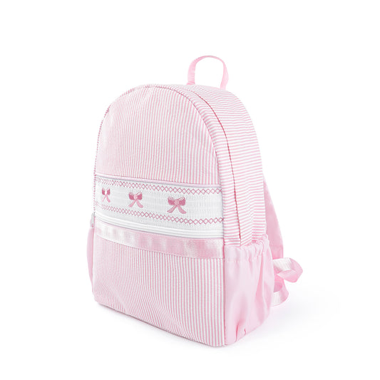Sweet Bows Seersucker Backpack